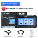 XTOOL D5 Car Diagnostic Tools Gearbox ABS EPB Airbag Engine 5 System Scanner 10 Reset Service OBD2 Scanner Lifetime Free Update