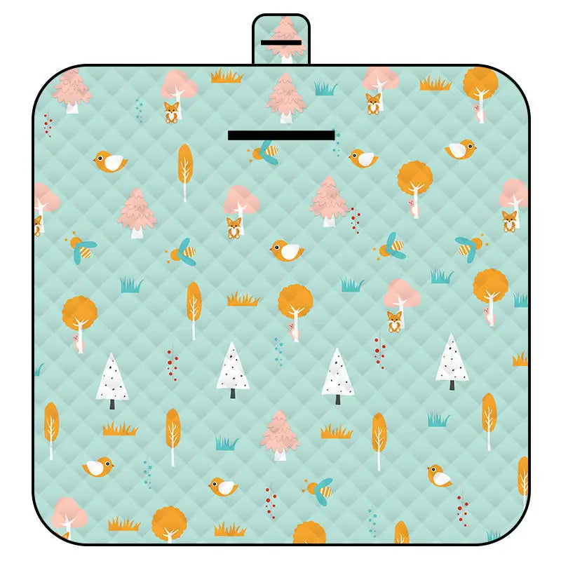 Ultrasonic Picnic Mat Thickened Waterproof Beach Blanket Camping Tent Grassland Mat Outdoor Sleeping Pad Camping Accsesorios