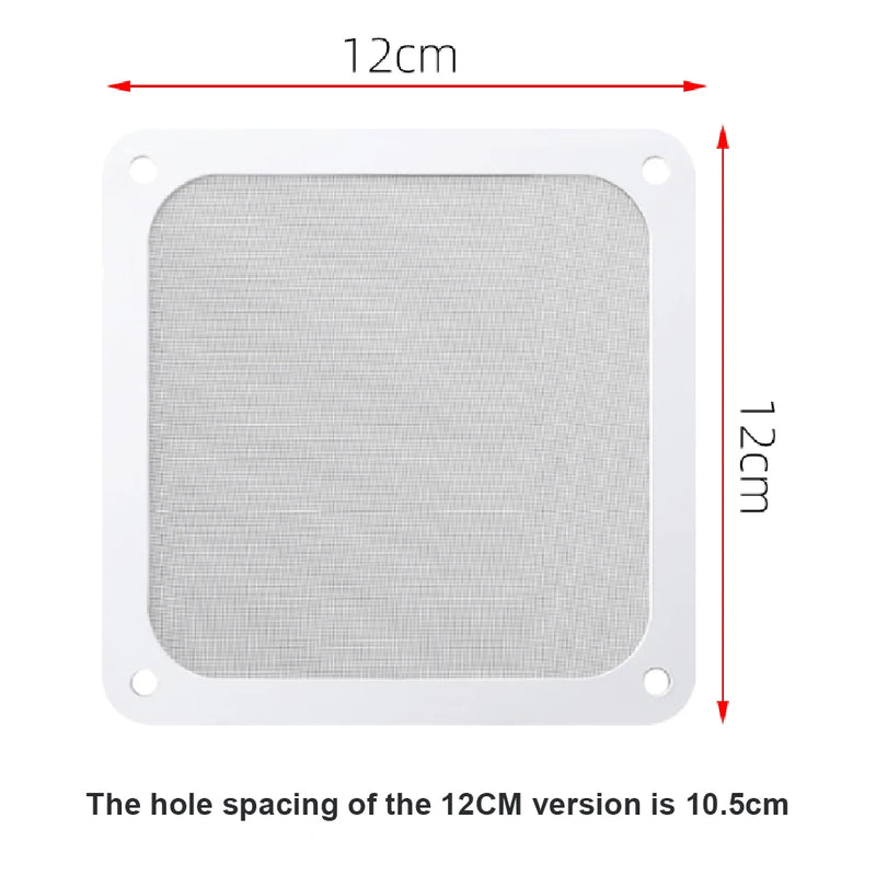 80mm 120mm 140mm PC Chassis Cooling Fan Dust Filter Soft Magnetic Nylon Frame Dustproof Mesh Cover PC Computer Chassis Net Guard