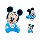 1/3/10pcs Silicone Teether Cartoon Disney Mickey Head Animal Food Grade DIY Baby Teething Teether Toy Accessories Ring