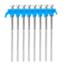 10/2pcs Metal Tent Spikes Camping Pegs Drill in Ground Anchors Heavy Duty Spiral Screw with Hex Socket Stakes Camping Stakes