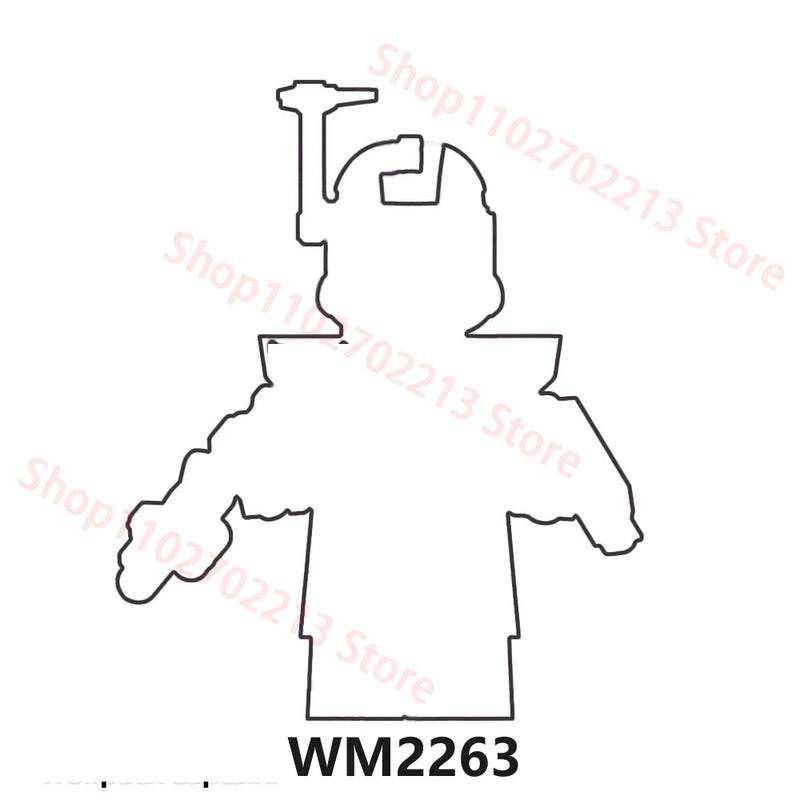 WM6127 WM6128 Building Blocks Soldier Action Figures Educational Mini Toys Christmas Gift For Children WM2258 WM2257 WM2256