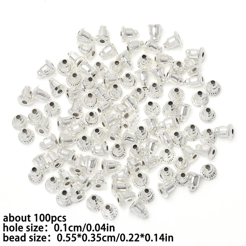 Stainless Steel Round Ball Post Earrings Stud Loops Earring Hooks Earplug  Fit Women DIY Earring Jewelry Making Christmas Craft