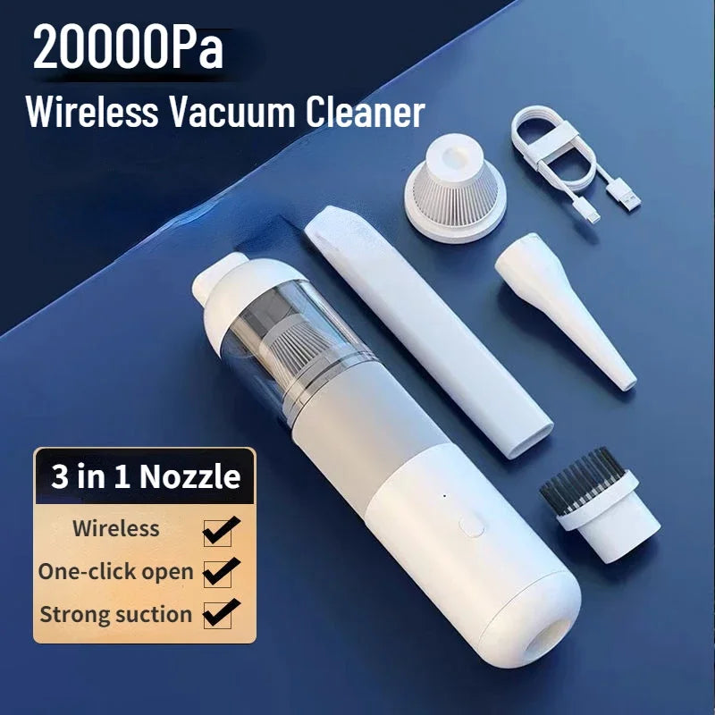 Xiaomi New Car Vacuum Cleaner Portable Mini Handheld Vacuum Cleaner Smart Home Car Dual-purpose Mi Wireless 20000PA Dust Catcher