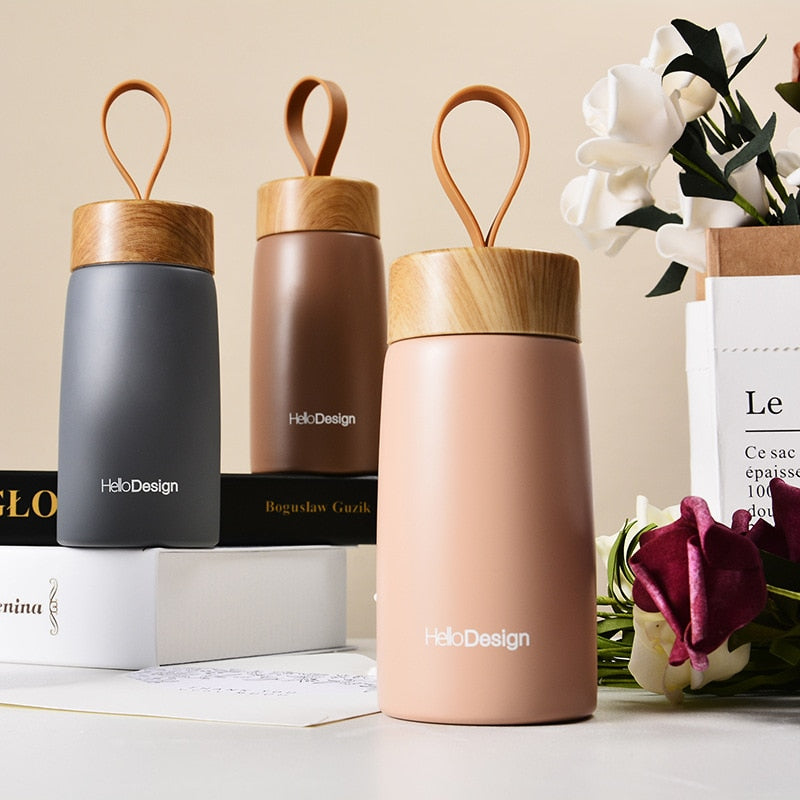 Insulated Coffee Mug 304 Stainless Steel Tumbler Water Thermos Vacuum Flask Mini Water Bottle Portable Travel Mug Thermal Cup