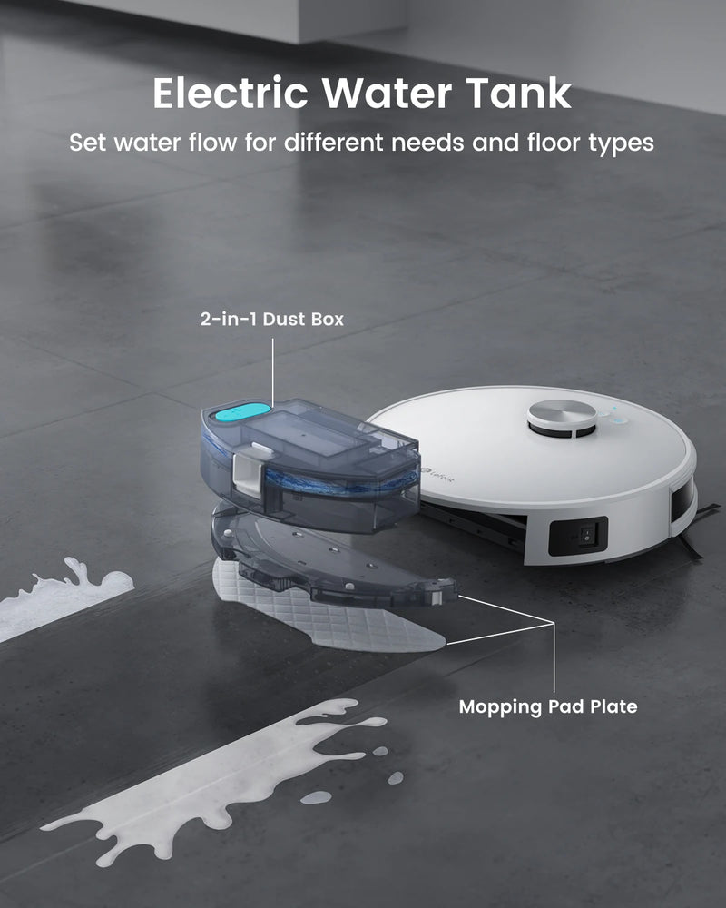 Lefant M1 LDS Robot Vacuum Cleaner with Multi Plane Mapping, 4000Pa Suction,Schedule, App/Alexa Control, for Pet Hair