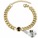 Titanium Steel Personality Picture Custom Fashion Men And Women Bracelet Christmas Couple Party Memories Series High-End Jewelry