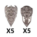 Medieval MOC Weapon Figure Accessories Building Blocks Soldiers Sword Shield Bow Arrow Trident Hammer Axe Spear Brick Kid Toy