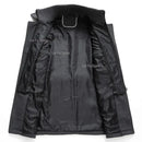Men's autumn and winter business woolen coat fashion double collar cold jacket thick coat windproof