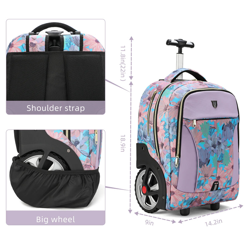 Travel Suitcases Rolling Luggage Backpack With Wheels Travel Large Capacity Trolley Bags Multifinonal Backpack Laptop Schoolbag