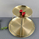 Tray for Snack Plate Holder Round Stainless Steel Plate Holder Fine Workmanship