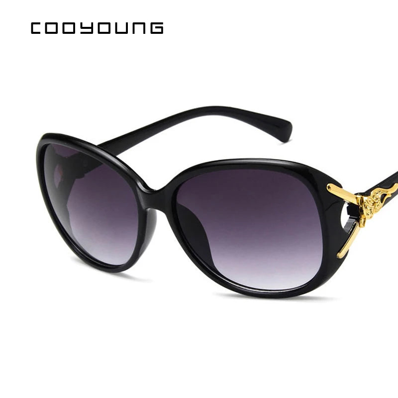 New Women's Sunglasses Fashion Classic Diamond Large Frame  Anti-UV  Driving Ladies Sun Glasses Female UV400
