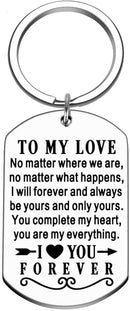 Birthday Valentine Day Keychain Gifts For Boyfriend Husband My Man I love you Couples Keyring for Man Wedding Gifts Key Chains