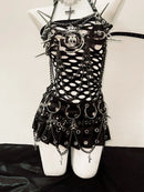 Rivets Tank Tops sexy top y2k clothes y2k crop top gothic clothes Gothic Tank Tops Punk  Tops y2k fashion Skull top vintage Tops