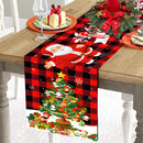 Christmas Table Runner Polyester Xmas Table Flag Cover Merry Christmas Decorations for Home 2024 Xmas New Year Tablecloth 2025
