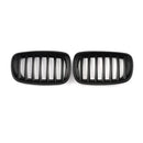 Car Front Hood Grill Kidney Grilles Racing Grill Auto AccessoriesPair For BMW X5 X6 E70 E71 2007-2013 Matte Black Grill CAR