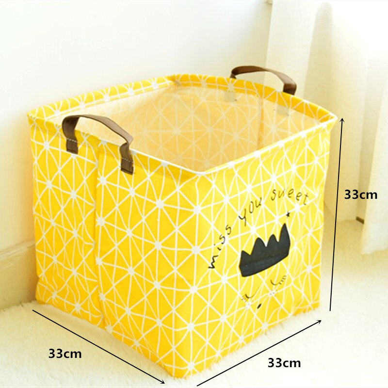 Foldable Laundry Basket for Dirty Clothes for kids baby Toys canvas wasmand large storage hamper kids baby Home Organizer