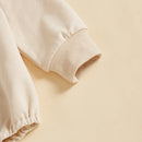 Adorable Bunny Print  with Matching Hat for Infant Baby Girl Boy Easter Outfit Spring Clothing Set