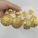 Women Gold Color Wedding Earring Dubai Nigeria Personalized Style 18k Gold Plated Jewelry Accessories Large Hoop Earrings