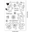 Easter Themed Silicone Clear Stamps Transparent Stamps for Birthday Valentine's Day Party Cards Making DIY Scrapbooking