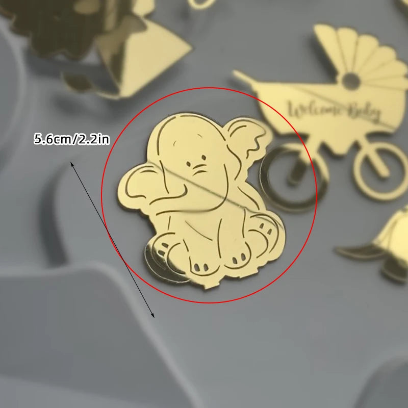 Cake Topper Baby Turning Arrangement Birthday Decoration Party Supplies Cupcake Decorations Boys Girls Baby Shower