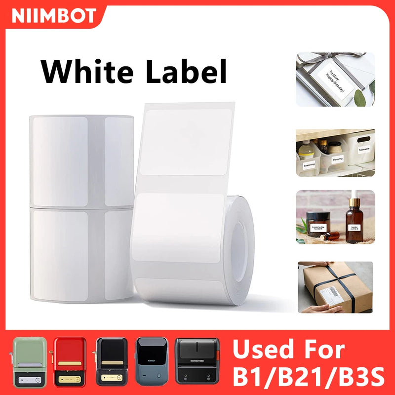 Niimbot Label For B1/B21/B3S Mini Printer Portable Thermal Label Stickers Self-Adhesive Waterproof Label Maker Sticker New