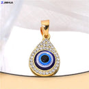 New Crystal Blue Evil Eye Charms Amulet Pendants For Jewelry Making Accessories DIY Designer Bohemia Style Necklaces Supplies