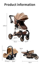 Baby stroller 3 in 1 strollers for baby light strollers baby cars Baby carriage travel stroller fold stroller Multiple stroller