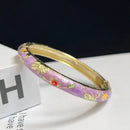 Beijing Cloisonne Bracelet Enamel Bracelet Fine Small Flower Ethnic Style Jewelry Handmade Scenic Spot Hot Girl Retro