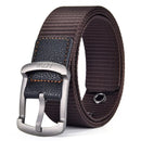 Men'S Belt Fashion Pin Buckle Canvas Belt Casual Women'S Belt Outdoor Climbing Sports Training Belt With Cargo Pants Jeans Belt