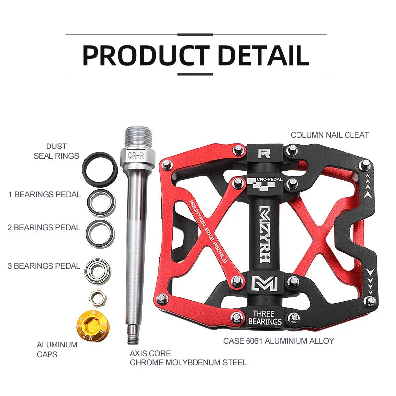 Bicycle Pedals Ultralight Aluminium Alloy Anti-Slip CNC BMX MTB Road Bike Pedal Cycling Sealed Bearing Bike Pedals