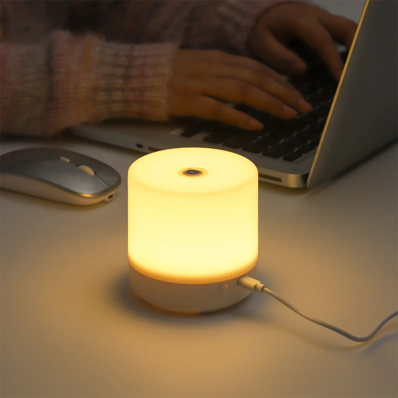 Creative USB Bedside Lamp Touch Dimming Table Lamp LED Night Light For Bedroom Dormitory College Student Book Reading Lamp 2024