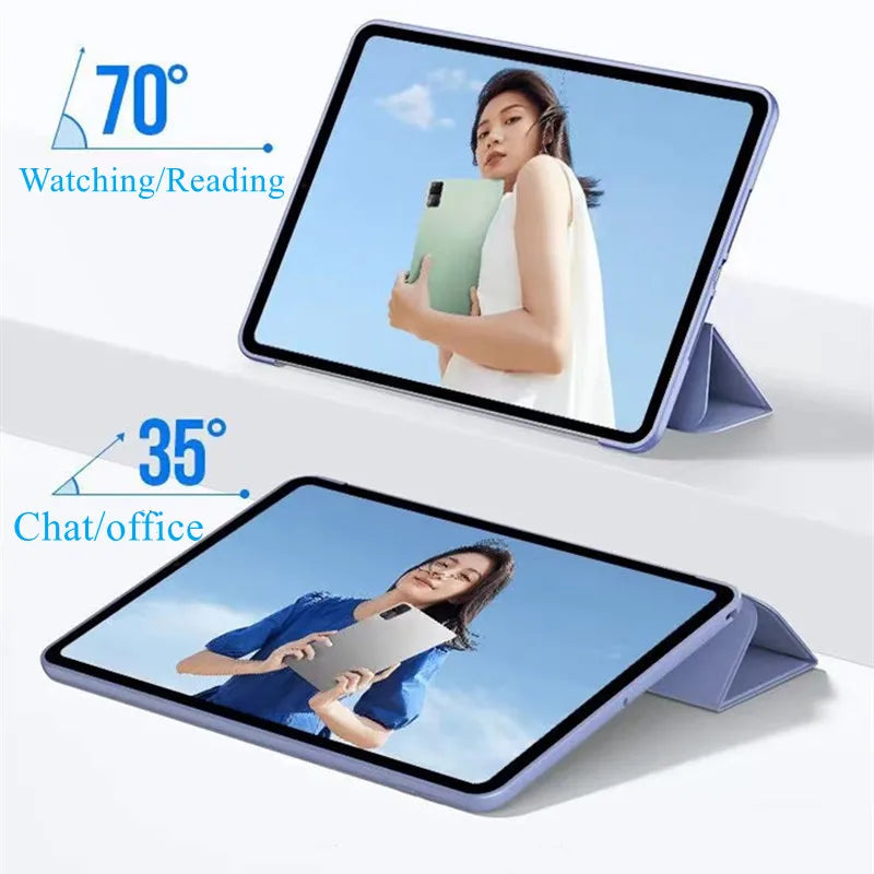 For Funda Xiaomi Pad 6 Case For xiaomi mi pad 6 Pro 11 inch Case Auto Wake up and Sleep Silicone Cover Funda Support Charging