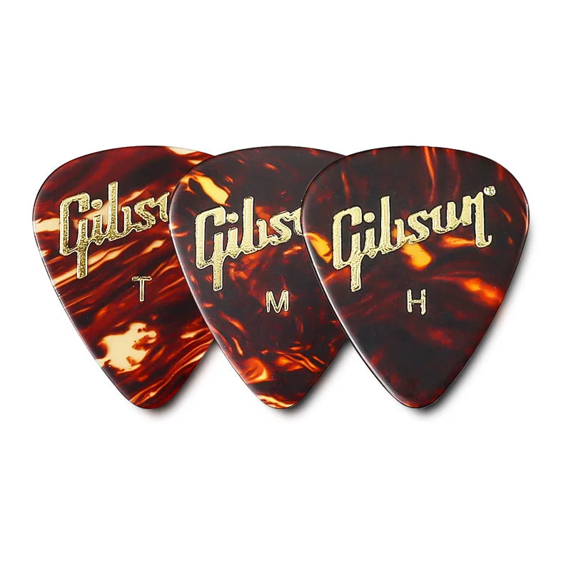 Gibson Guitar Picks APRT12-74 Tortoise Picks for Acoustic Guitar, Electric Guitar, Bass, etc., Guitar Accessories, Made in US