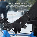 Winter Gloves For Men Waterproof Windproof Cold Cycling Gloves Snowboard Motorcycle Riding Driving Warm Touchscreen Zipper Glove