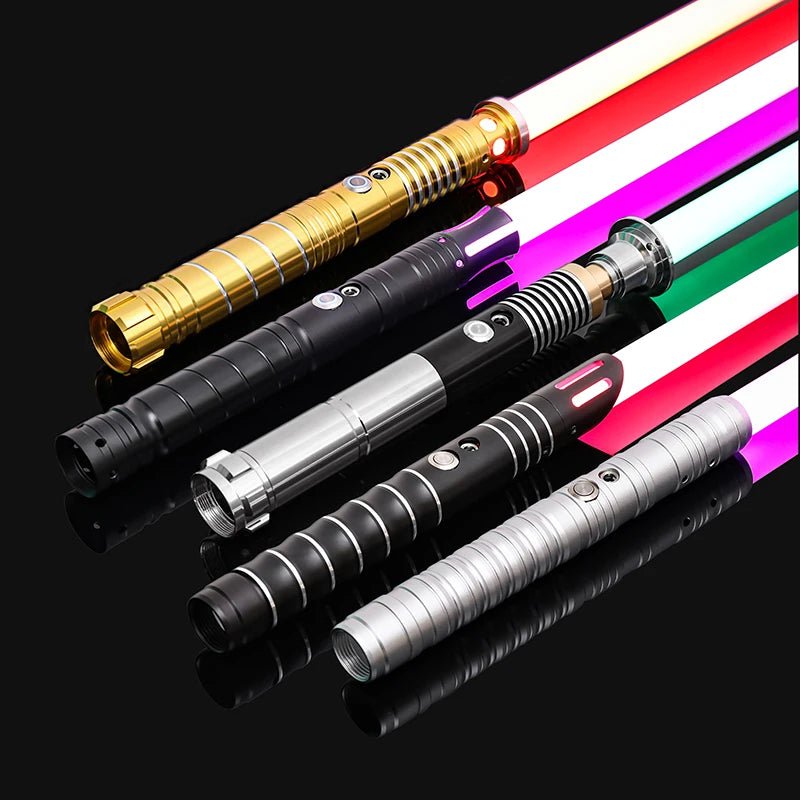 RGB Lightsaber Metal Laser Sword Rave Flashing Weapon Toy Espada Sabre Laser Sabre De Luz Light Stick Cosplay Luminous Led Stick