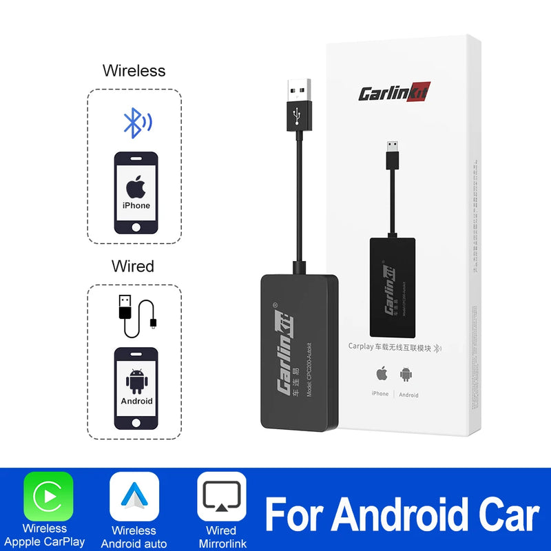 Wireless CarPlay Dongle for Android Car Wireless Android Auto Carlinkit Car Play iOS Mirror Screen Mirrorlink USB Adapter CCPA
