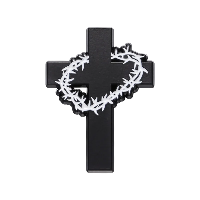 I Love Jesus Enamel Pin Christianity Religion Believers Live Forever Cross Easter Brooch Lapel Clothes Badge Love Faith Jewelry