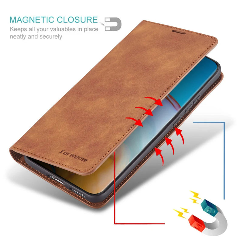 Luxury Leather Case For Huawei P40 P30 P20 Mate 30 20 Pro Lite P Smart Plus 2020 2019 Magnetic Flip Wallet Phone Bag Cover Coque