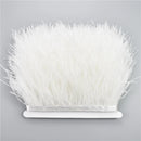 Wholesale Colorful Ostrich Feather Trims Width 8-10cm Natural Plume Ribbon Fringe for Needlework and Handicraft Skirt Decoration