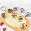 9Pcs Easter Cookie Cutters Stainless Steel Egg Chicken Bunny Carrot Shape Biscuit Mold For Easter Party Baking Decoration