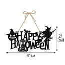 Halloween Ghost Face Pumpkin Door Hanging Bat Witch Hat Door Sign Pendant Ghost Festival Scene Layout Halloween Party Decor