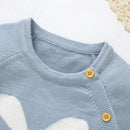 Aqua Blue Short Sleeve Baby Girls Rabbit Print Rompers Sweet Newborn Jumpsuit Soft Infant Bodysuit Sleepsuit One-piece Outfit