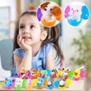 24Pcs Filled Easter Eggs Basket Stuffers With Stuffed Bunny Dolls Boys And Girls 2025 Easter Gifts Party Stuffed Dolls