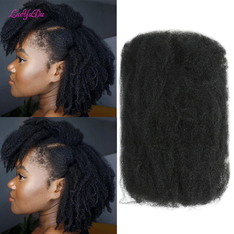 For Junky Curl Afro kinky Curly Synthetic Braiding Hair Extensions For DIY Good Omens 50g/pcs For Dreadlocks Twist Braids Hair