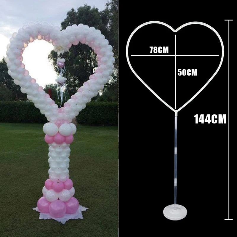 Balloon Garland Heart Shape Stand for Baby Shower Decorations Happy Birthday Party Decoration Kids Adult Wedding Party Supplies