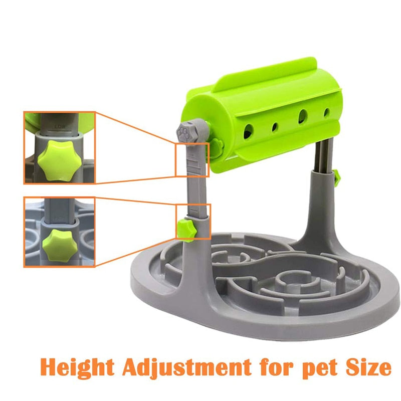 Intelligent Dry Food Dog Toys Food Feeder Educational Dog Puzzle Toys Training Game Toy Anti Choke Slower Treated Feeder Bowl