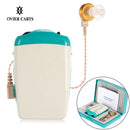 Pocket Hearing Aid Sound Amplifier for Severe Hearing Loss Adjustable Voice Volume with Earplugs Ear Care Hearing Aid Machine