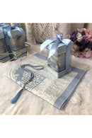 2 Piece Prayer Rug Set 1 Rosary 1 Prayer Rug Islamic Gift Set for Prayer to Muslims 5 Different Colors