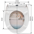Oval Toilet Lid  Duroplast Toilet Seat Soft-Close Antibacterial with Quick Release Function  For Bathroom Parts